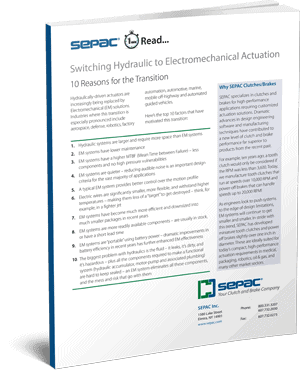 Switching Hydraulic to Electromechanical Actuation